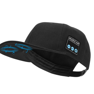 Wireless Bluetooth 5.0 Music Hat - Outdoor Speaker Cap with Mic, Sun Protection & Breathable Fabric(black)